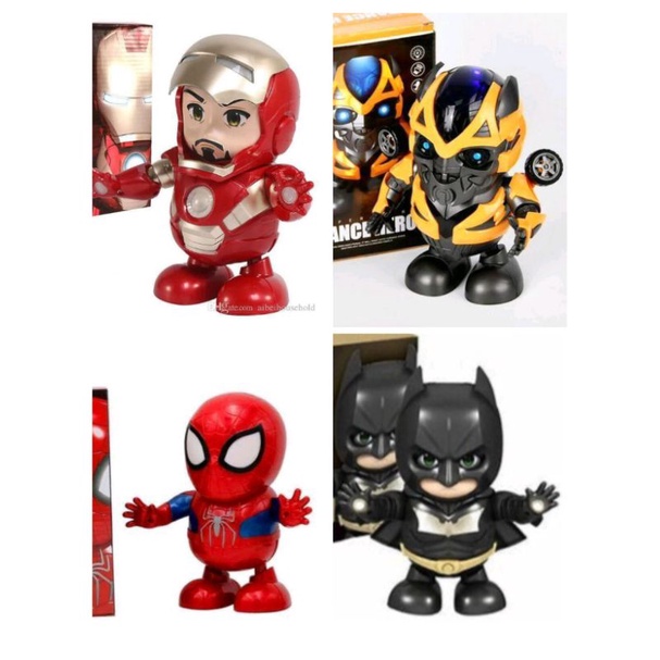 Mainan Anak Robot Joget.. Dance Hero.. Iron Man Dance.. Bumblebee Dance.. Batman Joget.. Spiderman