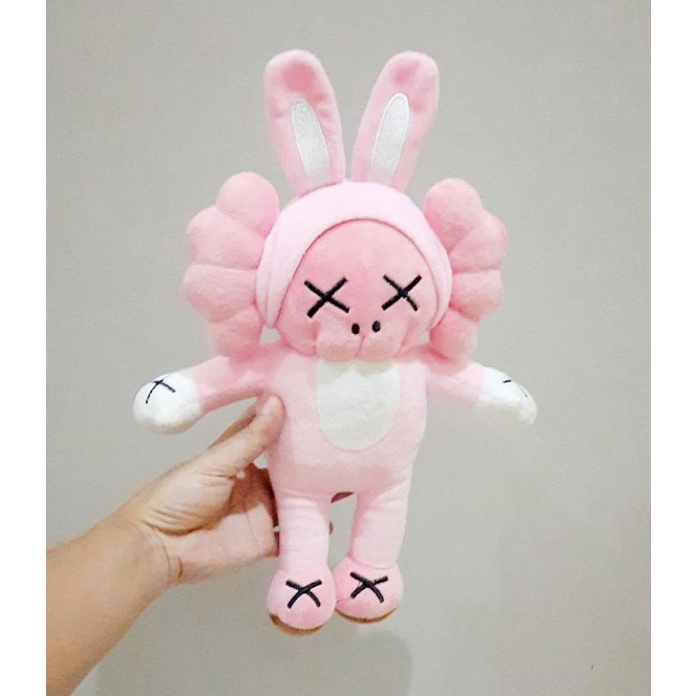 Boneka Kaws Bunny Pink Size 35 cm/ Boneka Kaws/ Kaws