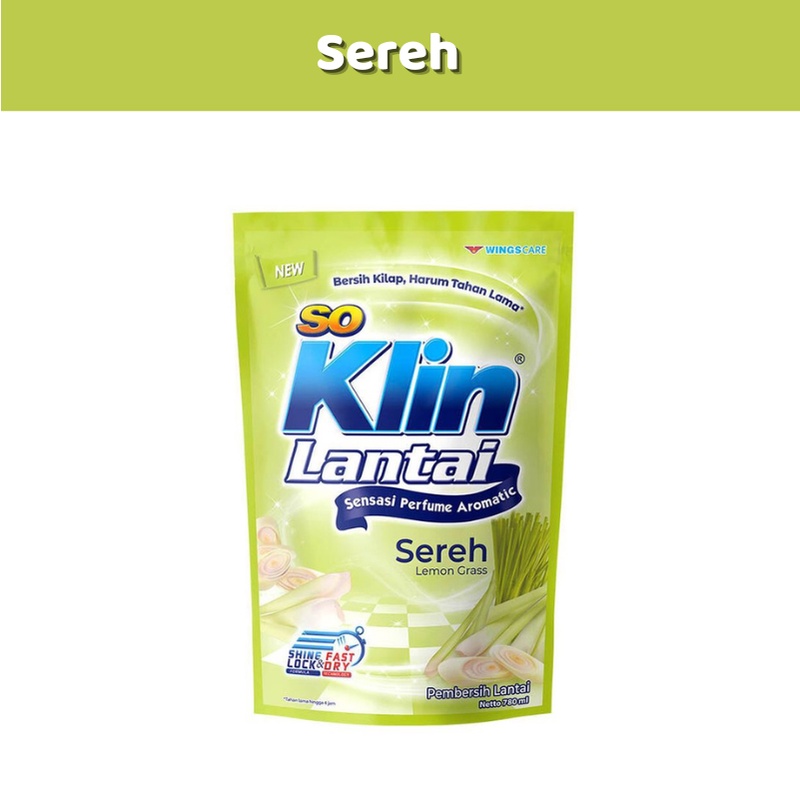 Soklin Lantai Pembersih Lantai 80ml Pouch