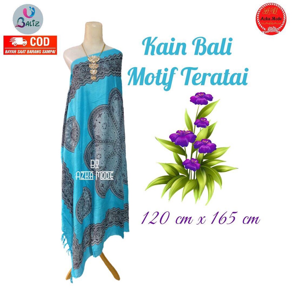 Kain Pantai Kain Bali Pantai - Kain Bali Motif New Teratai Standar - Sarung Pantai SEMBILAN MODE - Sarung Bali - Kain Pantai - Kain Katun Jepang - Kain Untuk Hiasan Dinding - Kain Untuk Plafon Mobil Truk Dan Mobil 3/4 Lainnya