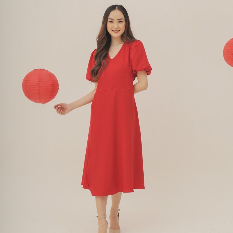 DRESS SABRINA UNSA KEKINIAN/DRESS KOREA