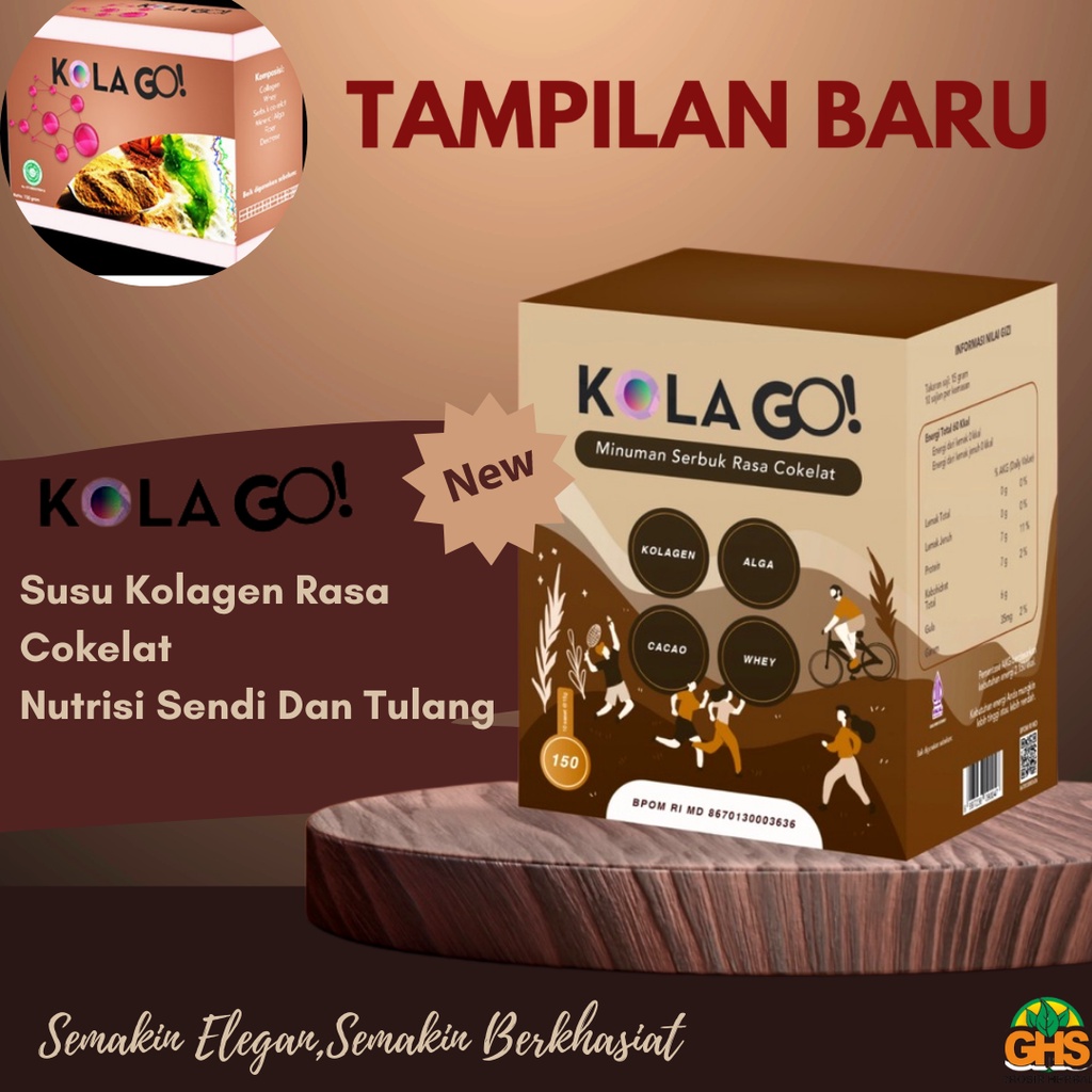 TAMPILAN BARU PROMO Kola Go Kolago Untuk Nyeri Sendi Dan Tulang Susu Bubuk Kolagen Suplemen Kesehata
