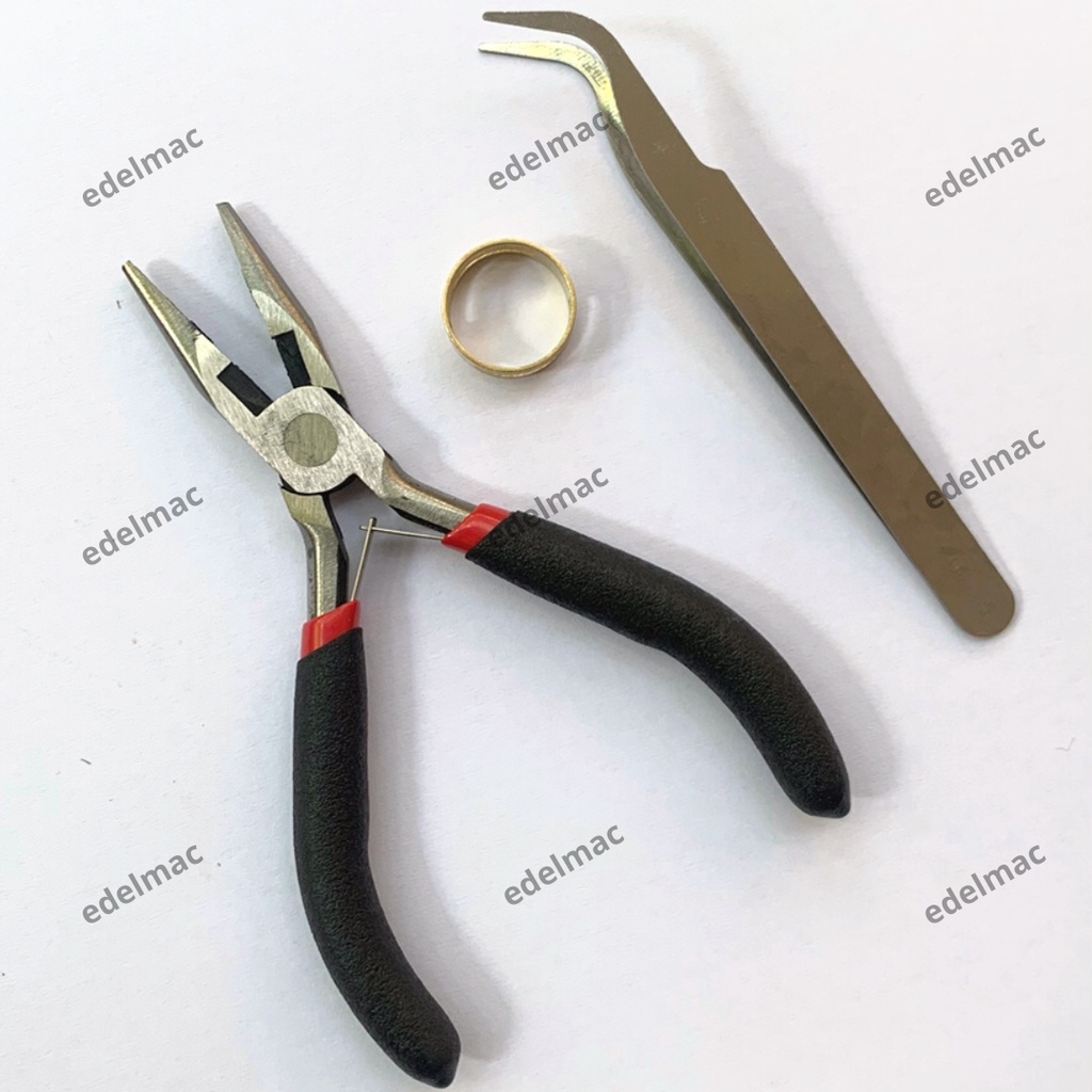 Set Tang Capitan Bengkok Cincin Tembaga Wire Cutting, Perhiasan, Pembuatan Perbaikan Jewelry Handmade DIY