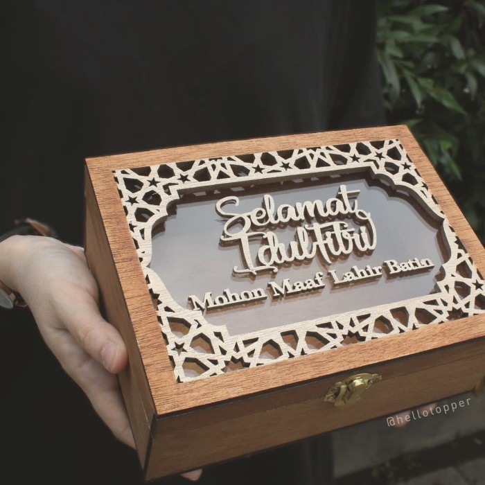 KOTAK HAMPERS LEBARAN / RAMADHAN BOX / IDUL FITRI KOTAK KAYU