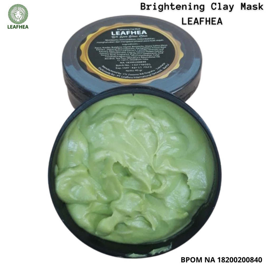 Clay Mask Leafhea - Masker wajah Leafhea | Original