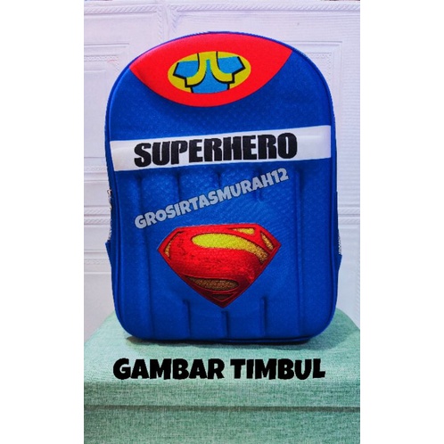 TAS Timbul TERMURAH Ransel Sekolah TK  Anak Laki Laki Motif 3D Timbul