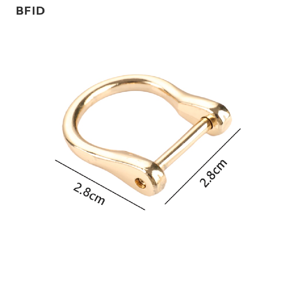 [BFID] Detachable Removable Open Screw D Ring Buckle Shackle Clasp Tas Kerajinan Kulit [ID]