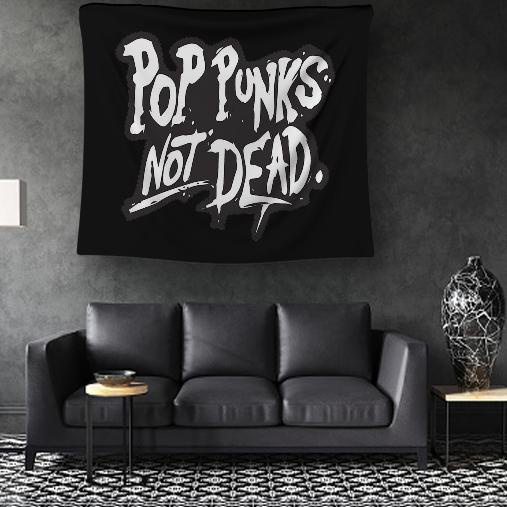 Depan BENDERA POP PUNKS NOT DEAD TOUR CONCERT BAND PUNK POSTER KAIN