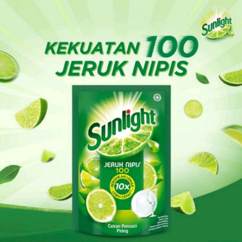 Sunlight Lime Jeruk Nipis 1500ml Refill