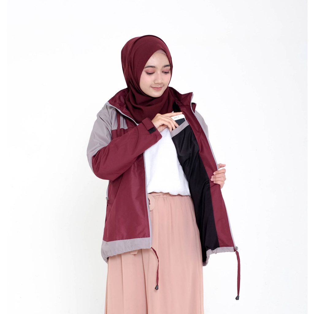 AMZ Jaket - Adventure Series | Jacket Gunung Pria Wanita Unisex - Maroon