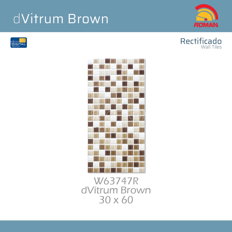 ROMAN KERAMIK DVITRUM BROWN 30X60R W63747R (ROMAN HOUSE OF ROMAN)