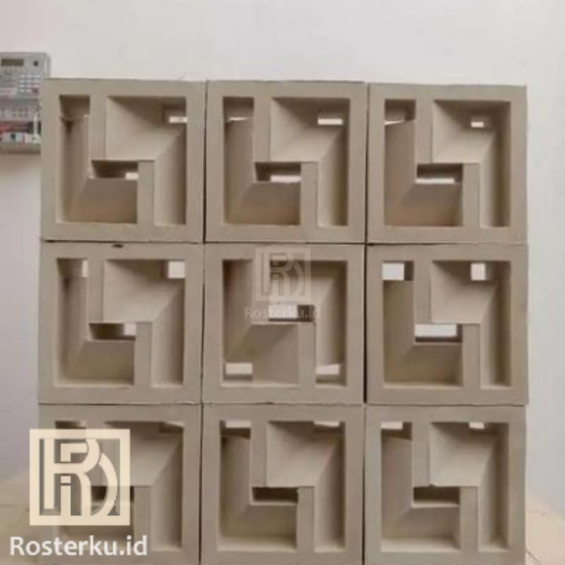 Roster beton minimalis motif LS timbul/roster/loster/roster beton/loster beton
