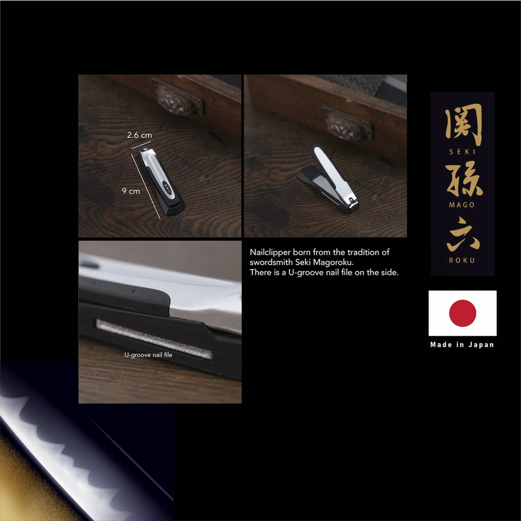 KAI Japan SEKI MAGOROKU Series Nail Clipper Gunting Kuku/ HC1800