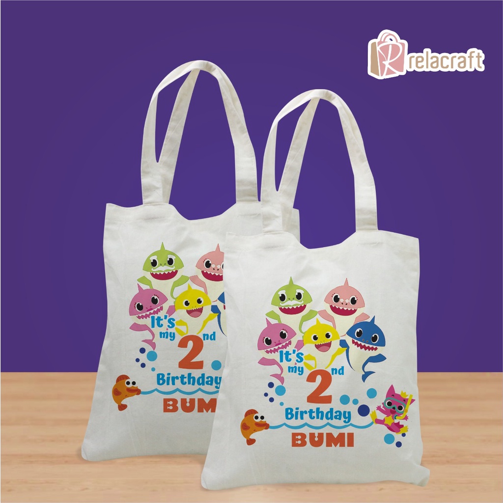 READY TOTEBAG TEMA BABYSHARK-RELACRAFT