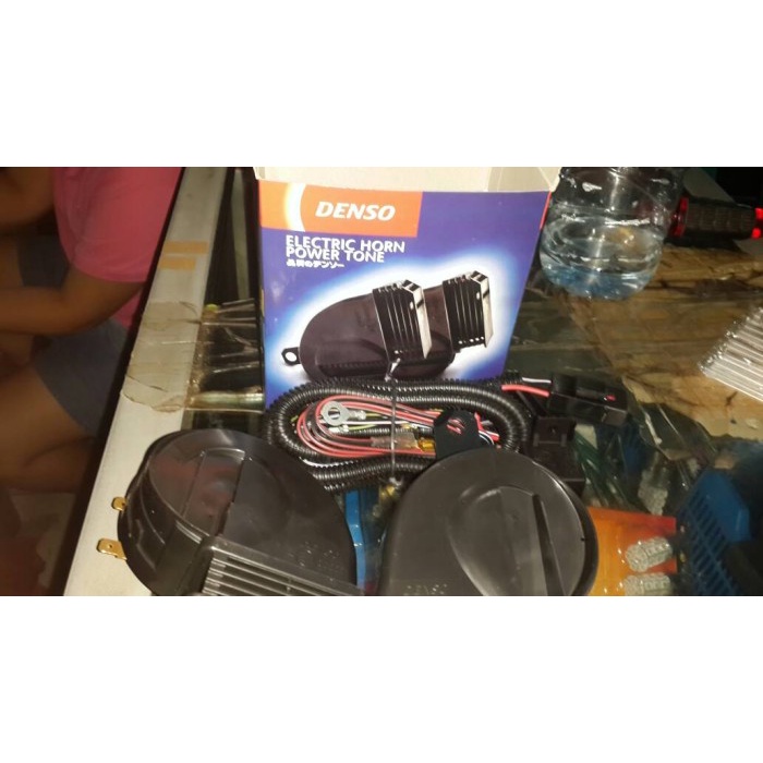 Klakson Keong Denso & Kabel set Relay Hella