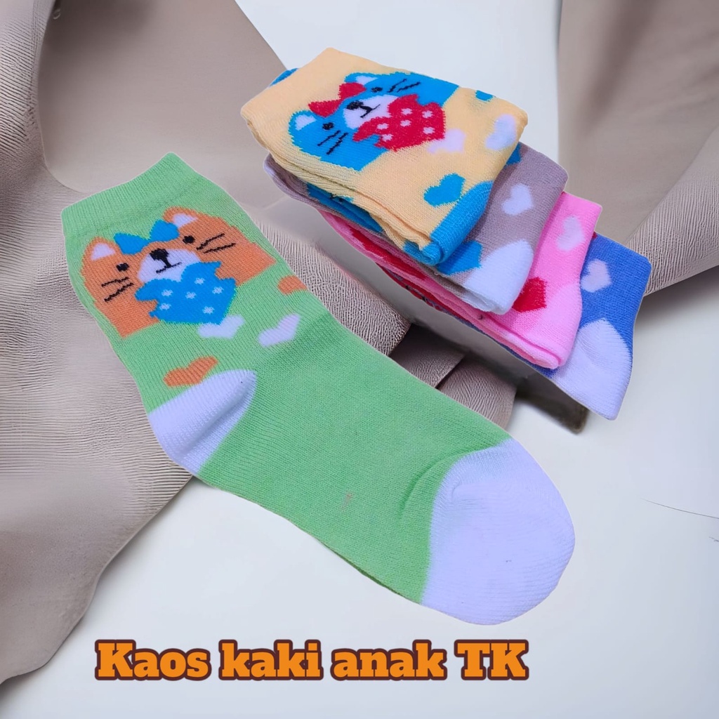 [3 PASANG] Kaos Kaki Anak TK Varian Laki dan perempuan | Kaos Kaki Anak