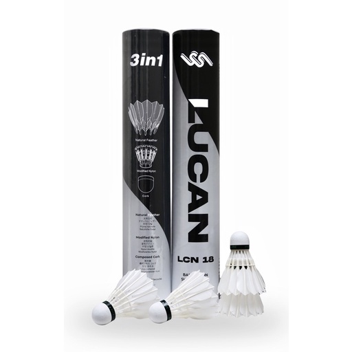 Jual Shuttlecock Badminton Lucan 3 in 1/ Shuttlecock Lucan