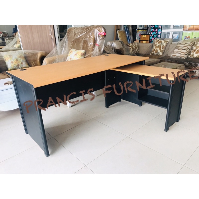 MEJA KANTOR 1 SET MEJA KANTOR LETTER L MEJA KANTOR MEJA LERJA  SET MEJA KERJA