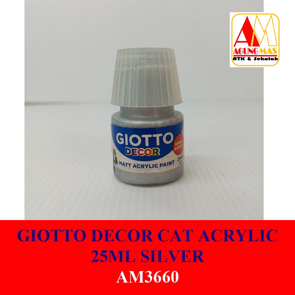 

GIOTTO DECOR CAT ACRYLIC 25ML SILVER