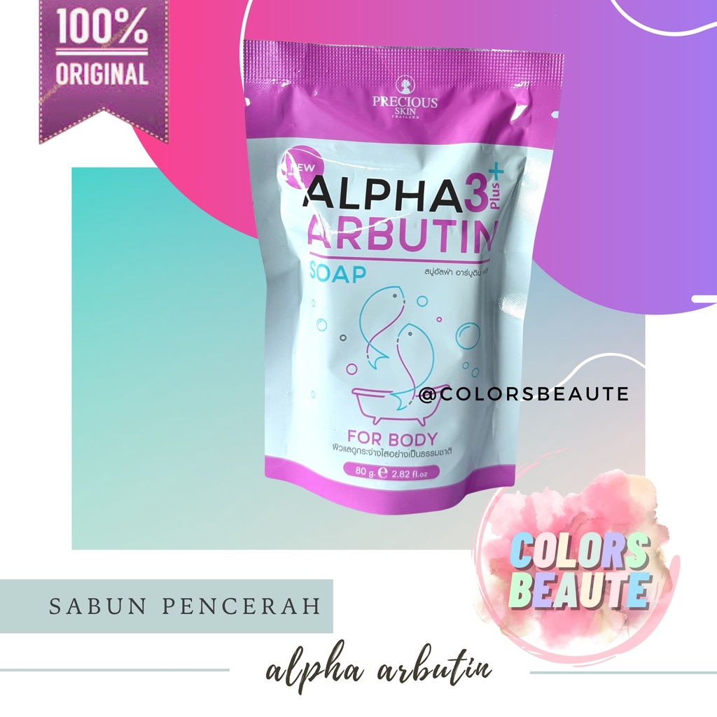 Precious Skin ALPHA ARBUTIN SOAP / SABUN BADAN MENCERAHKAN KULIT/ SABUN MANDI