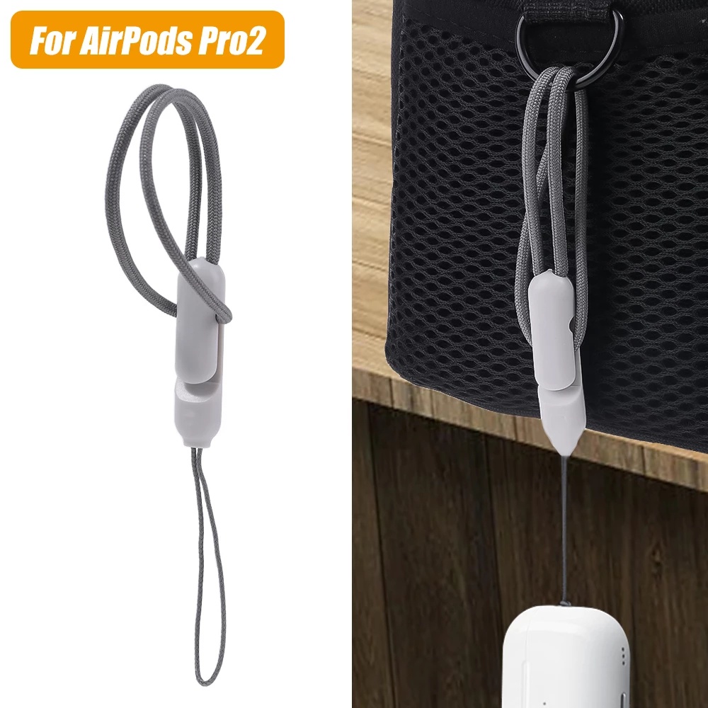 Apple AirPods Pro2 Anti-Lost Anti-drop Portable Lanyard Bluetooth Headphone Case Aksesoris Tali Pergelangan Tangan String