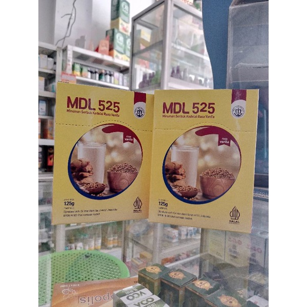 MDL 525 - Minuman Serbuk Kedelai Rasa Vanilla 1 Box isi 5 Sachet