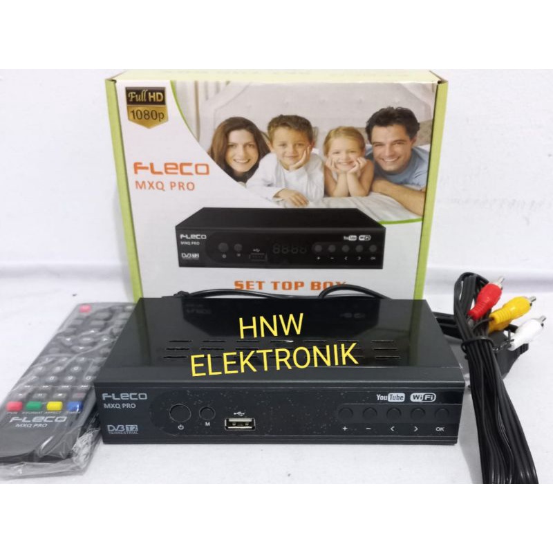 STB Fleco set top box Fleco MXQ PRO body besi 2 slot USB YOUTUBE TIKTOK