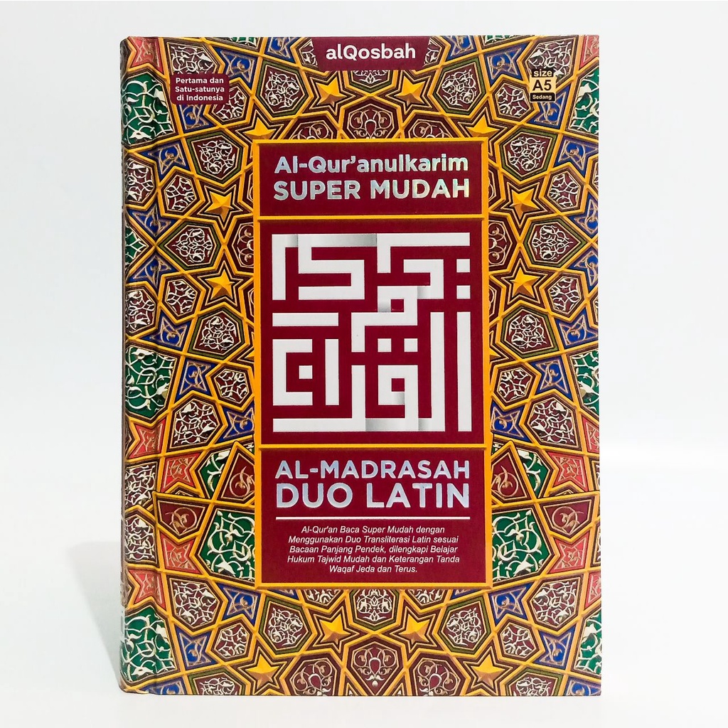 Mushaf Al quran al madrasah A5 duo latin terjemah - Al quran terjemah ukuran A5 [ 14 x 21 Cm ]