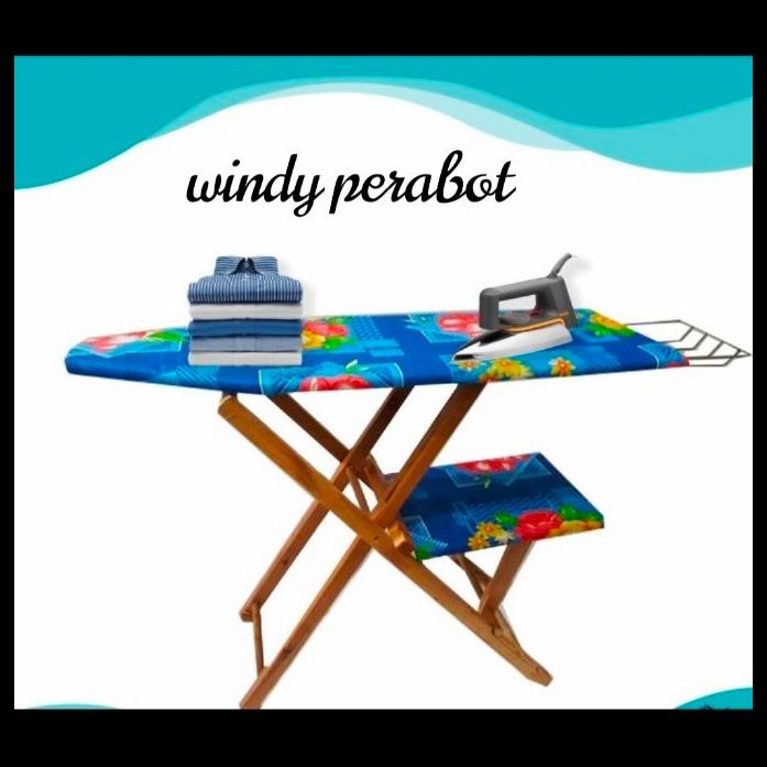 Meja Setrika Lipat Kayu Serbaguna / Meja Setrika Portable /