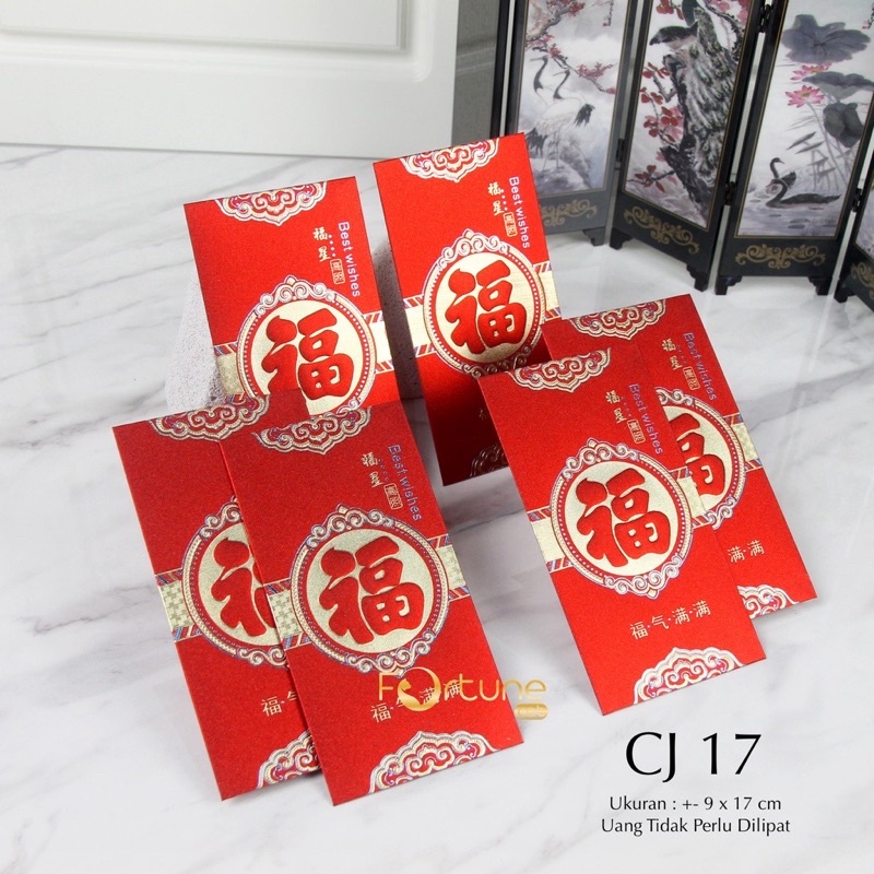 

Angpao Imlek 2023 Kertas Chinese New Year Hong Bao Red Envelope Premium Panjang Glitter Tebal Isi 6 Lembar