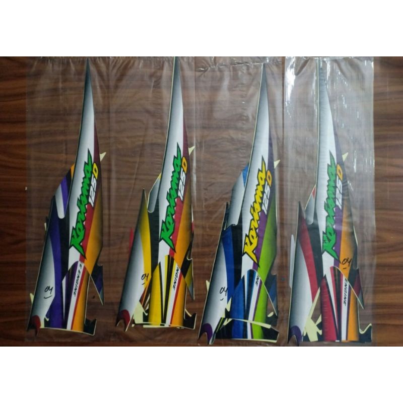 STRIPING STIKER HONDA KARISMA 2004 KARISMA 125 D STANDART ORIGINAL ALL WARNA