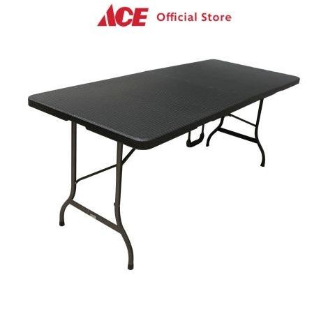 Ace - Krisbow Meja Lipat Rotan - Hitam
