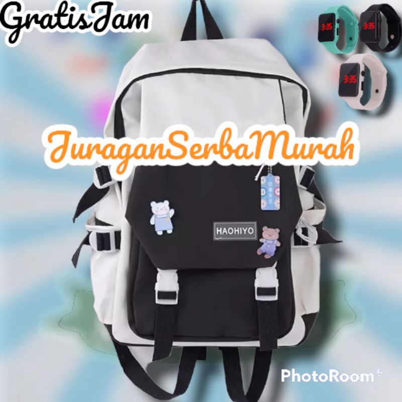 Tas Ransel Sekolah Backpack Korea Perempuan Murah