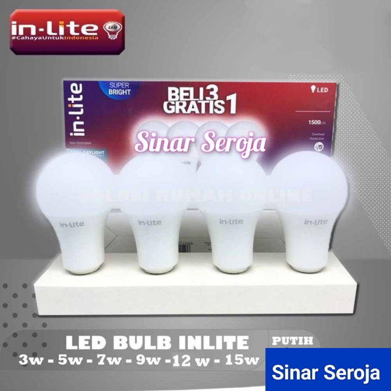 Lampu Inlite / Bolam LED INLITE Murah 9w / 9 Watt