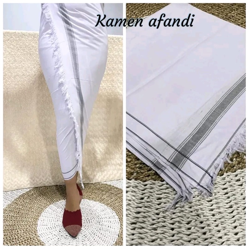 KAMEN BALI AFANDI KATUN LEMBARAN LEMBARAN PUTIH,HITAM NYAMAN DIPAKAI PRIA&WANITA||TAISER AFANDI