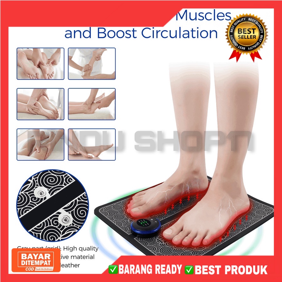 [RS] EMS FOOT MASSAGE JAPAN PIJAT KAKI EMS PAD MAT AKUPUNTUR PENGISIAN MENINGKATKAN SIRKULASI DARAH MEREDAKAN SAKIT BIO ELECTRIC