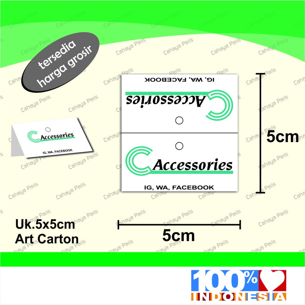 

Hang Tag Lipat Custom 5x5 Cm