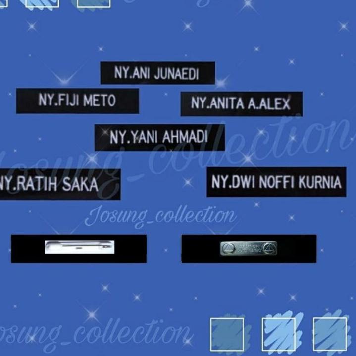 

드 NAME TAG AKRILIK / PAPAN NAMA DADA Trend !