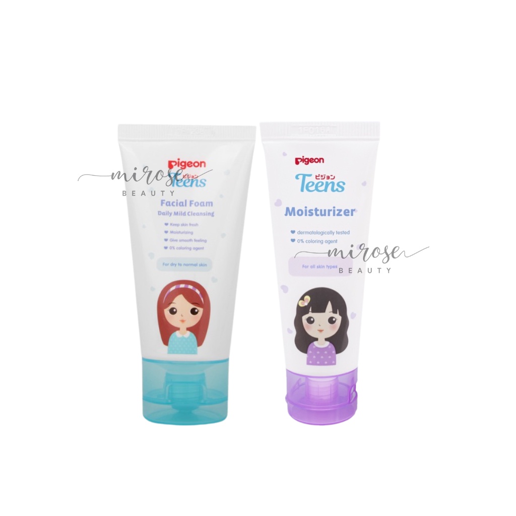 [ISI 2] PIGEON TEENS Paket HEMAT 1 : Face Wash 40ml + Moisturizer 20ml | Paket HEMAT Remaja Isi 2
