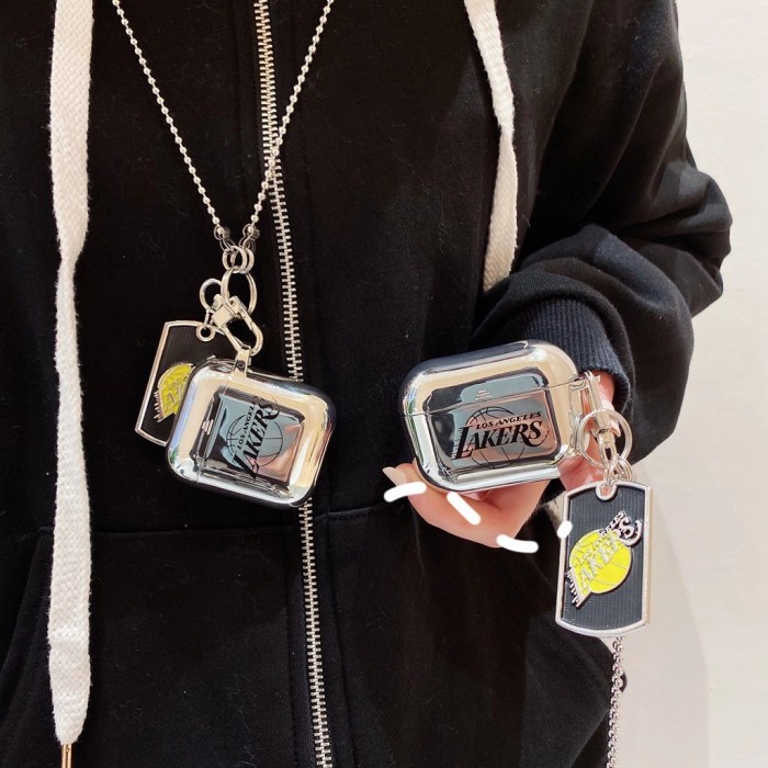 

Yar Sling Case Airpods Gen 1 2 3 Pro Lakers Basket Nba Chain Casing Rantai