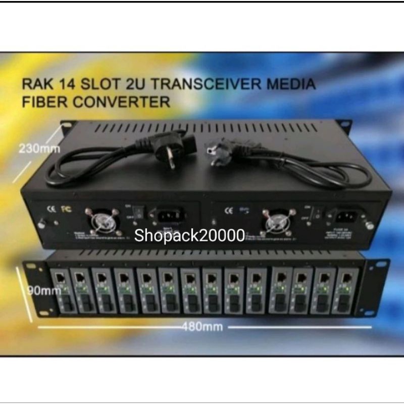 Rak Media Converter Fiber Optic Untuk HTB Netlink Zimlink