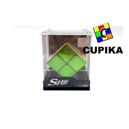 RUBIK 2x2 CHROME Metallic CYCLONE BOYS FEIJUE 2x2x2 ASLI Original