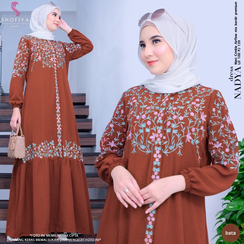 NADYA DRESS CRINKLE AIRFLOW ORIGINAL BY SHOFIYA