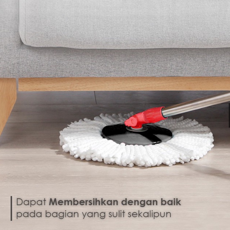 Alat Pel Lantai / Alat Pel / Spin Mop Praktis / Super Mop Mop Mutar Spin Mop Alat Pel Putar Praktis Pel Lantai