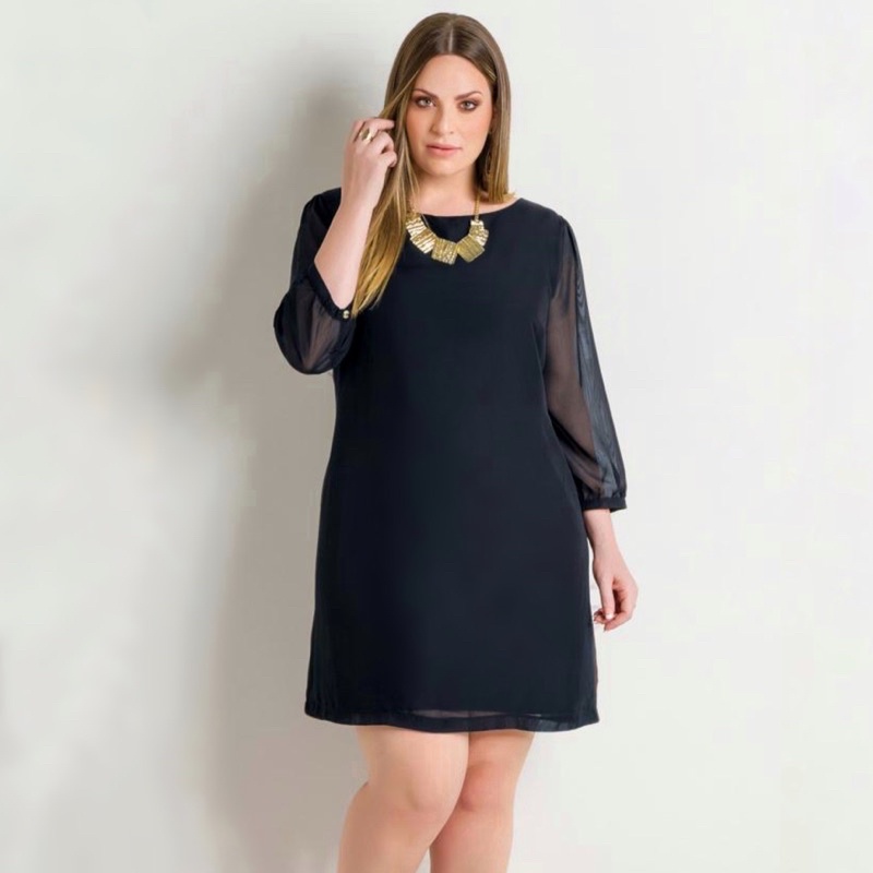 FRIKA DRESS - Dress pesta wanita loose puff sleeves bodycon midi dress big size jumbo ukuran besar c