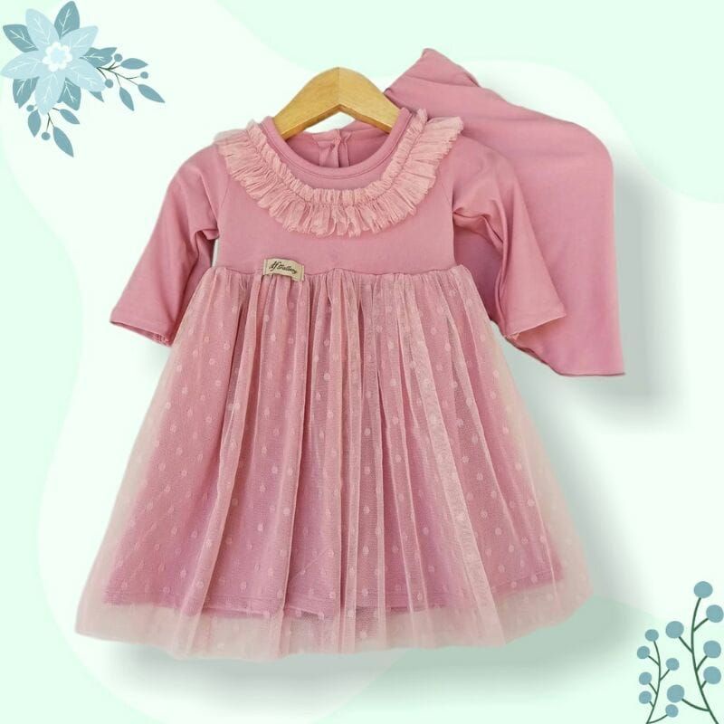 Baju muslim anak perempuan gamis bayi 7 12bulan,Gaun anak model terbaru newborn