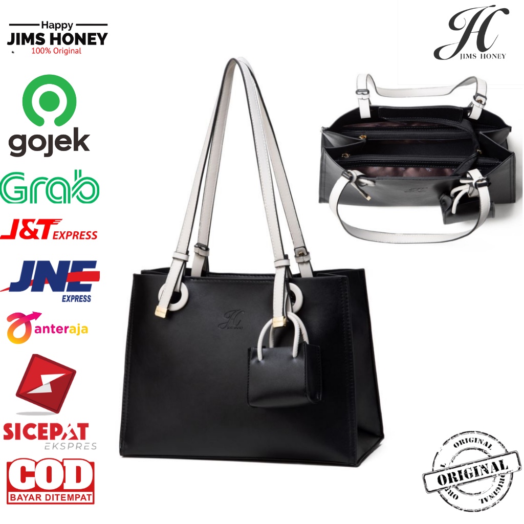 Tas Big Tote Bag Besar Wanita Kerja Top Handle Import Original Olivia Bag Jims Honey