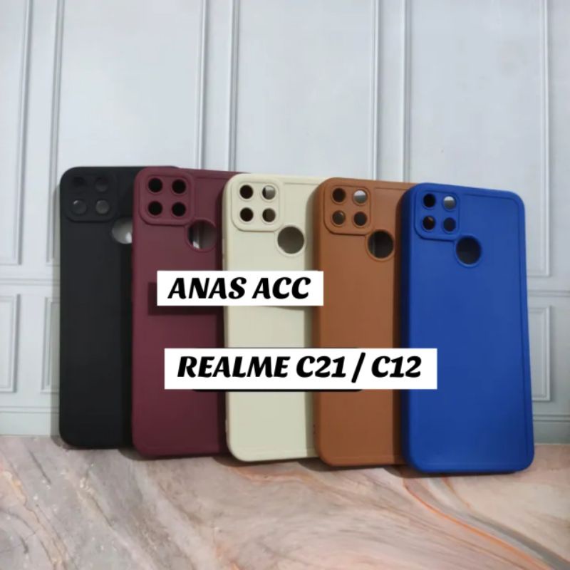 SoftCase REALME C21/C12 Case Pro Camera PELINDUNG + CAMERA