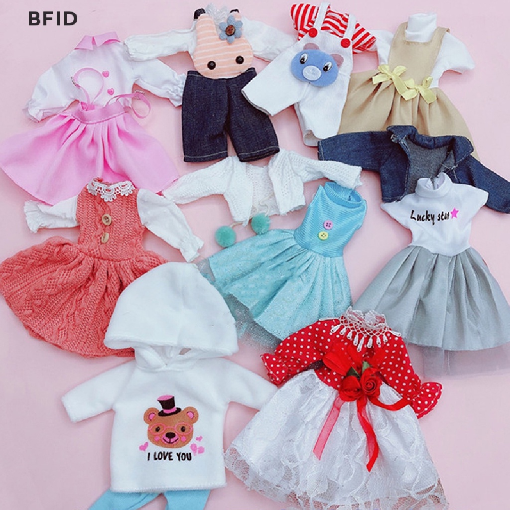 [BFID] Untuk Boneka 30cm Baju Dan Sepatu1Per6 BJD Tubuh Gemuk Putri Dress Aksesoris DIY [ID]