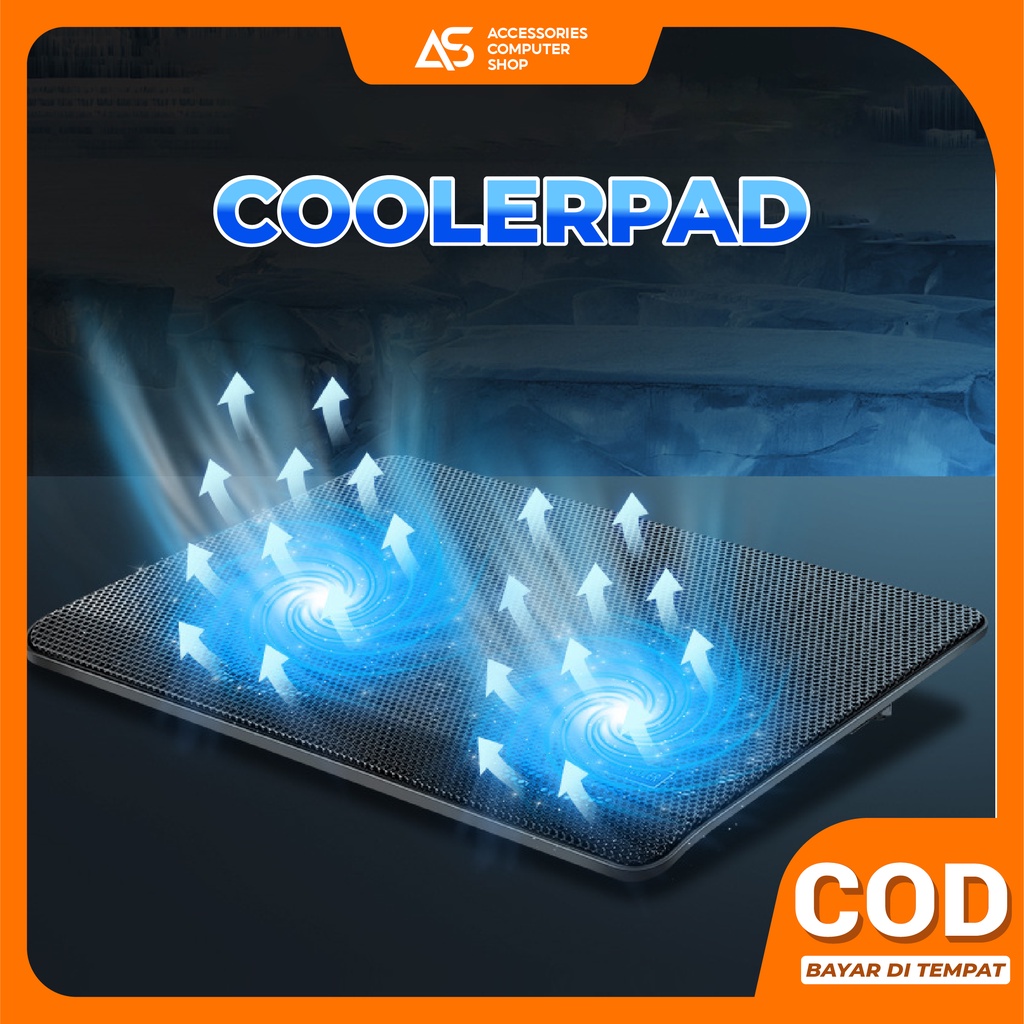 Coolerpad Pendingin laptop 2 kipas Jertech KL-330 -ACS
